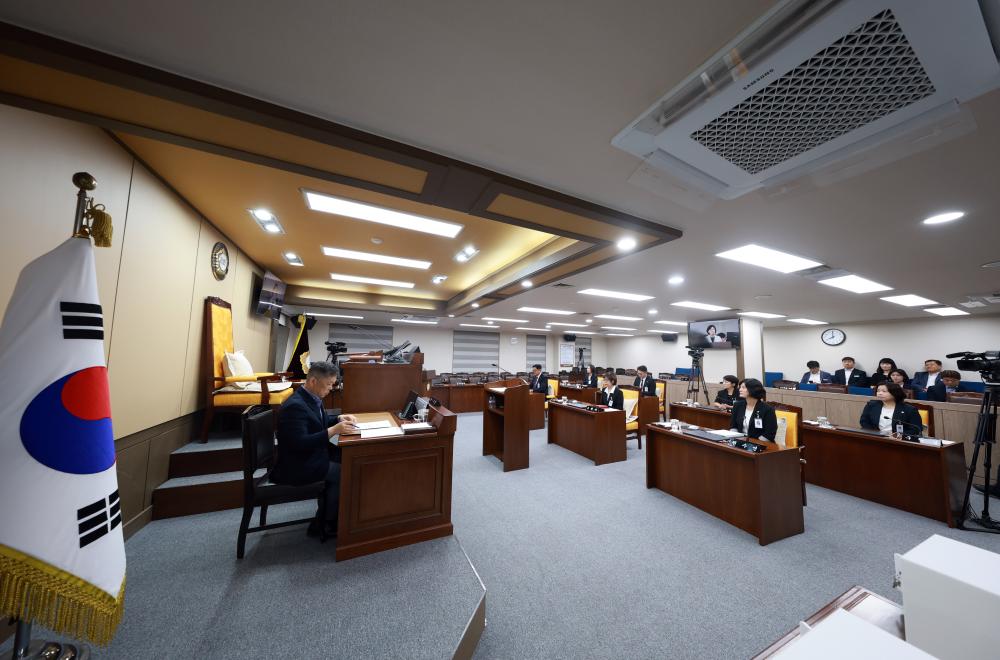제316회 임시회 제1차본회의(제10대 양평군의회 의장, 부의장 선거) 사진
